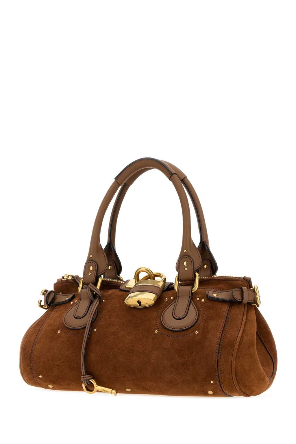 Chloe Women Brown Suede Paddington Shopping Bag