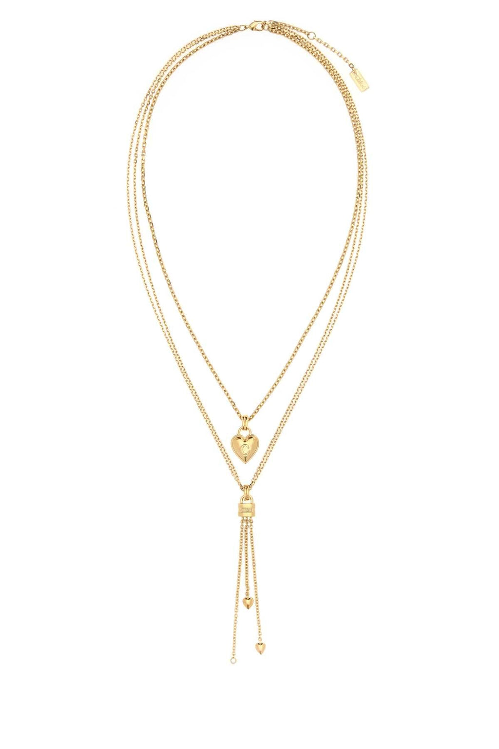 Chloe Women Gold Metal Chloe Mini Paddington Necklace