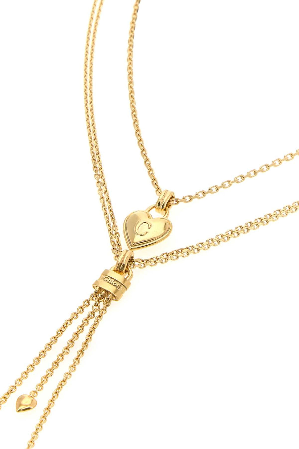 Chloe Women Gold Metal Chloe Mini Paddington Necklace