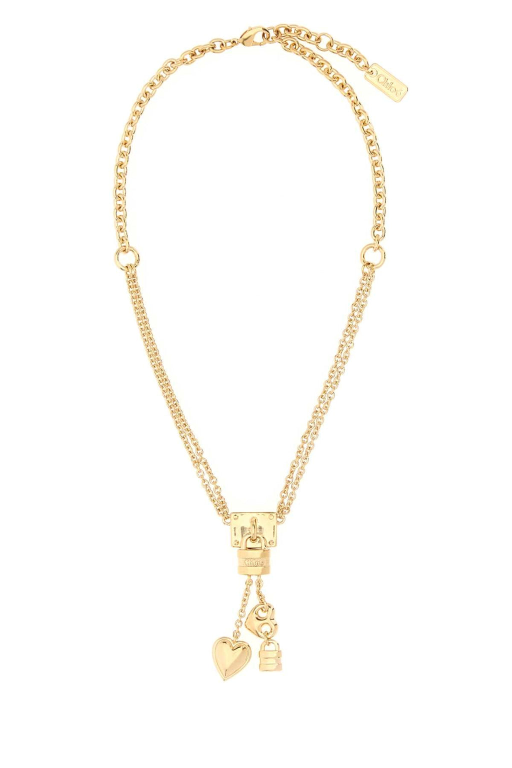 Chloe Women Gold Metal Chloe Mini Paddington Necklace