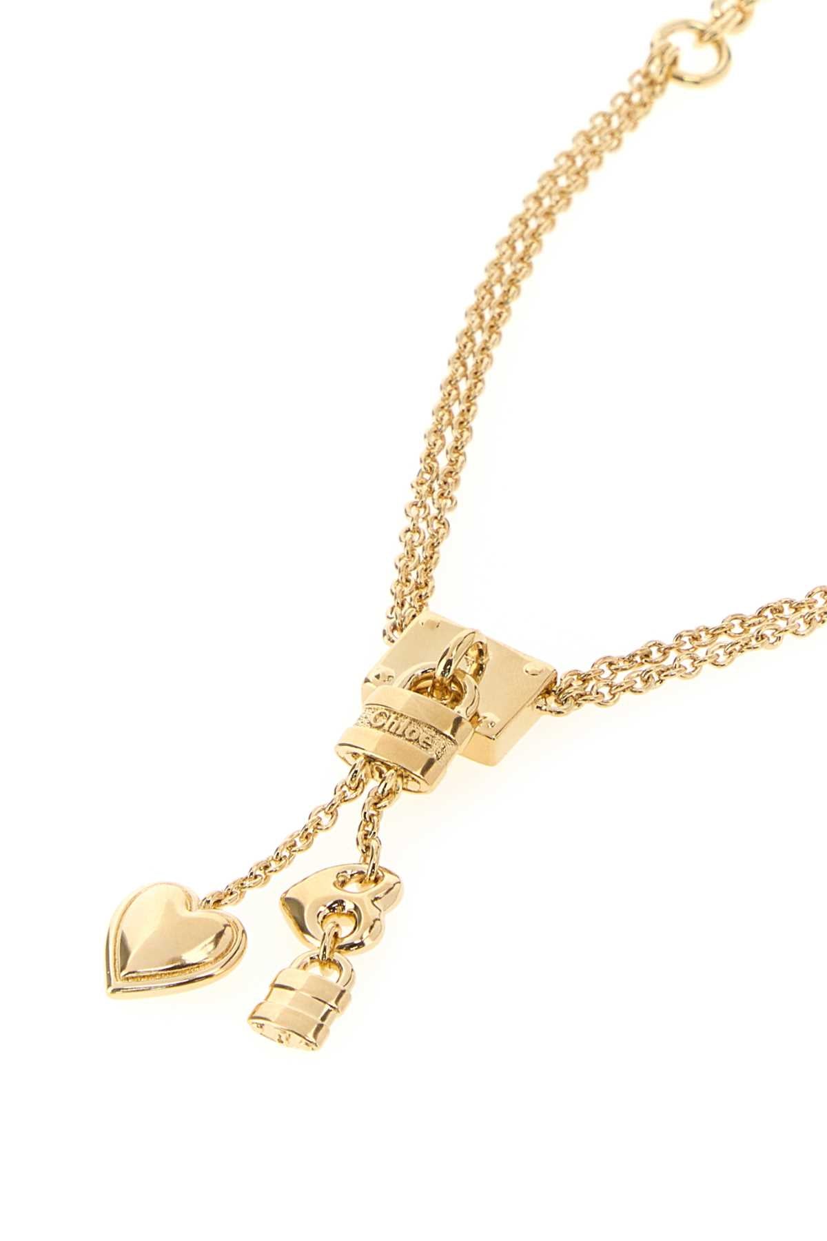 Chloe Women Gold Metal Chloe Mini Paddington Necklace