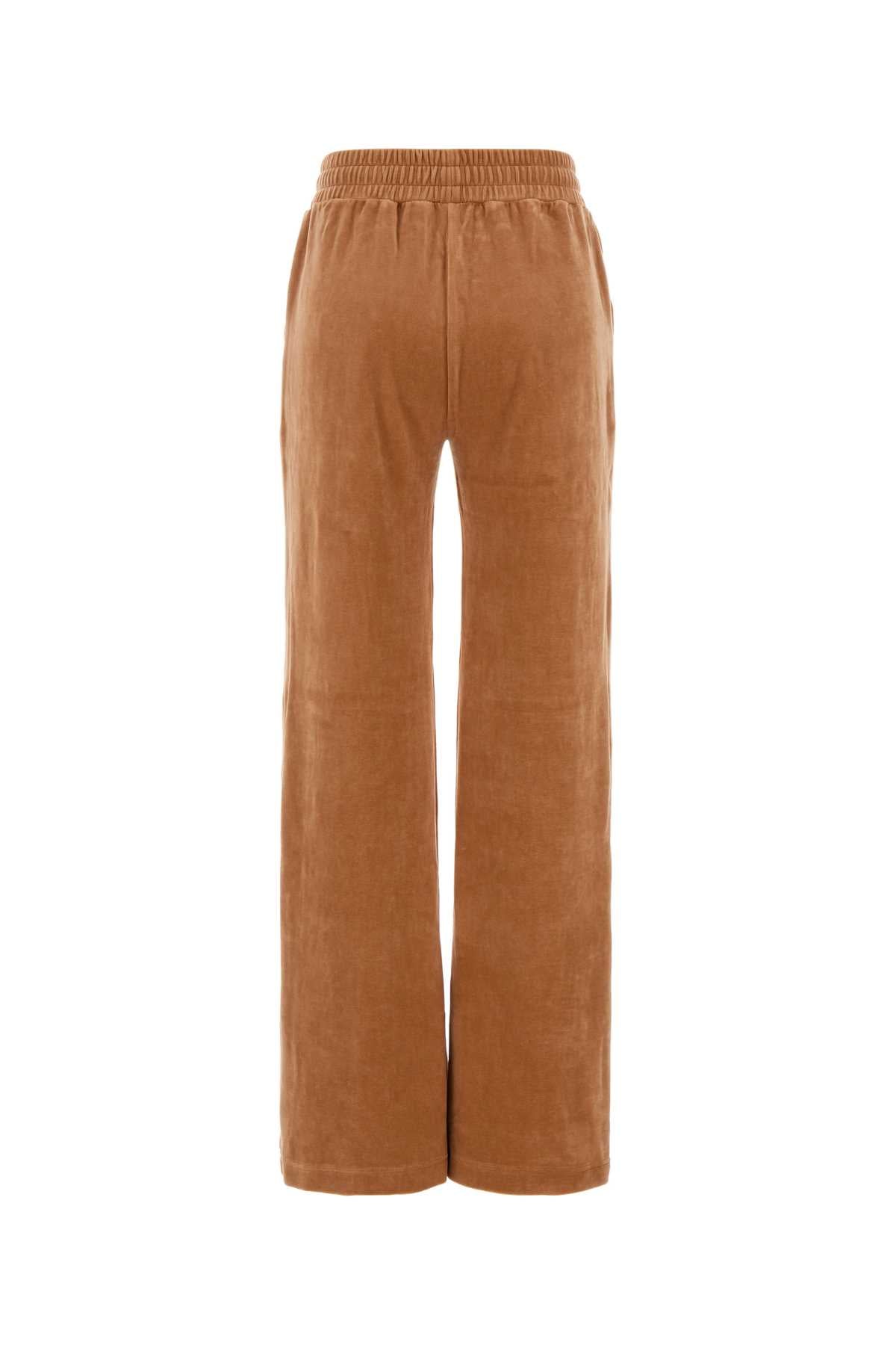 Chloe Women Peach Velvet Joggers