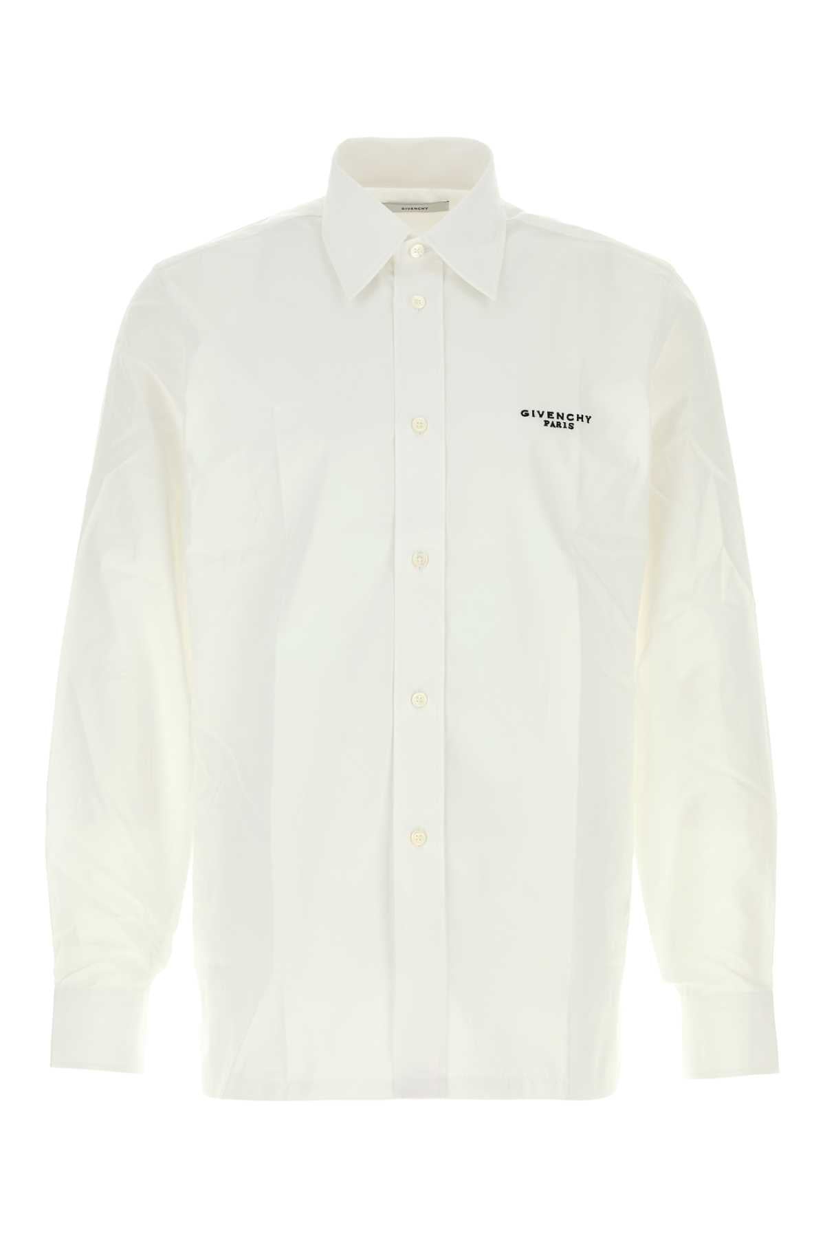 Givenchy Men White Poplin Shirt
