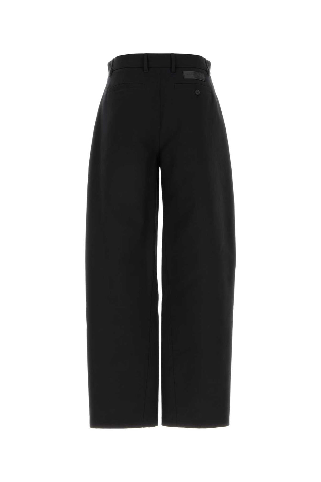 Givenchy Men Black Cotton Wide-Leg Pant