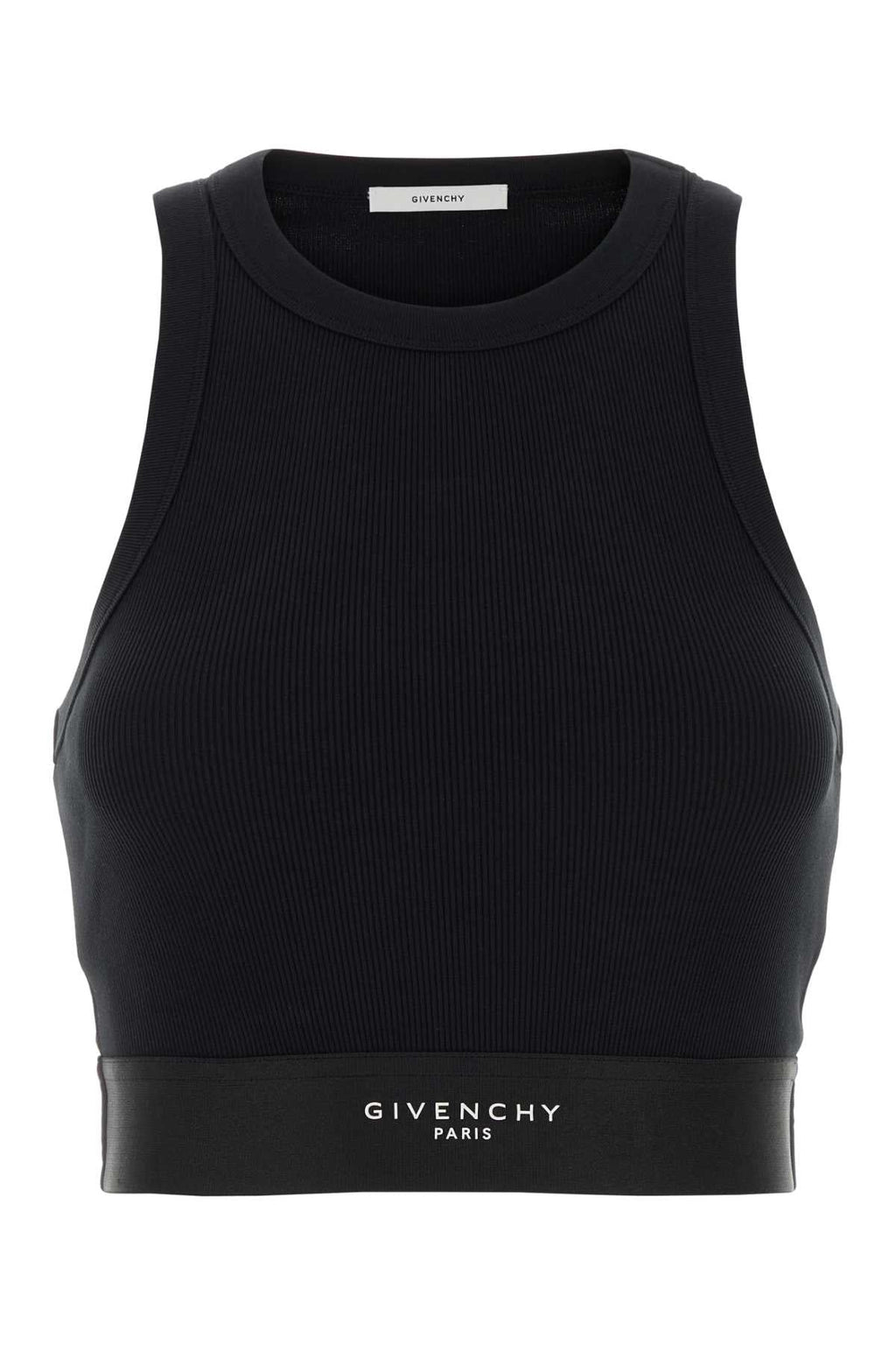 Givenchy Women Black Stretch Cotton Top