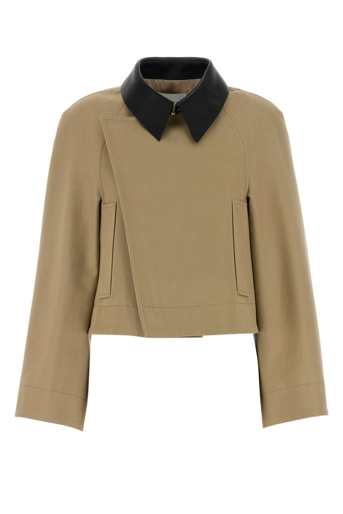 Givenchy Women Beige Cotton Blend Jacket