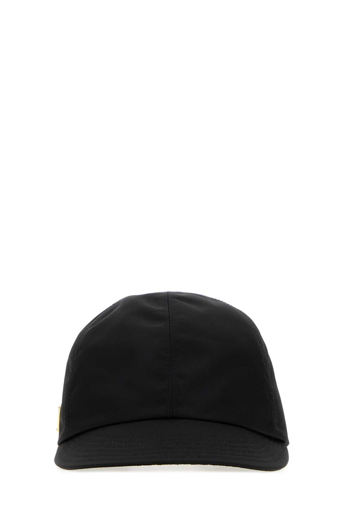 Prada Women Black Re-Nylon Baseball Cap