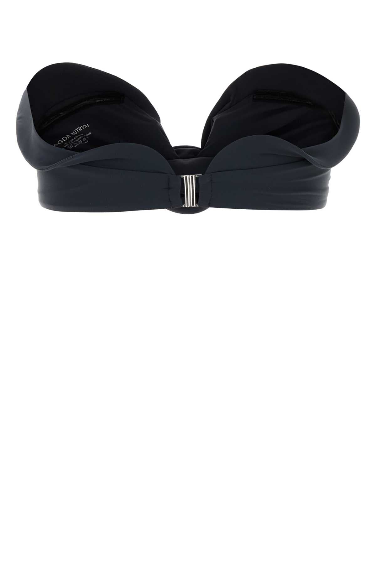 Magda Butrym Women Denim Blue Stretch Nylon Bikini Top