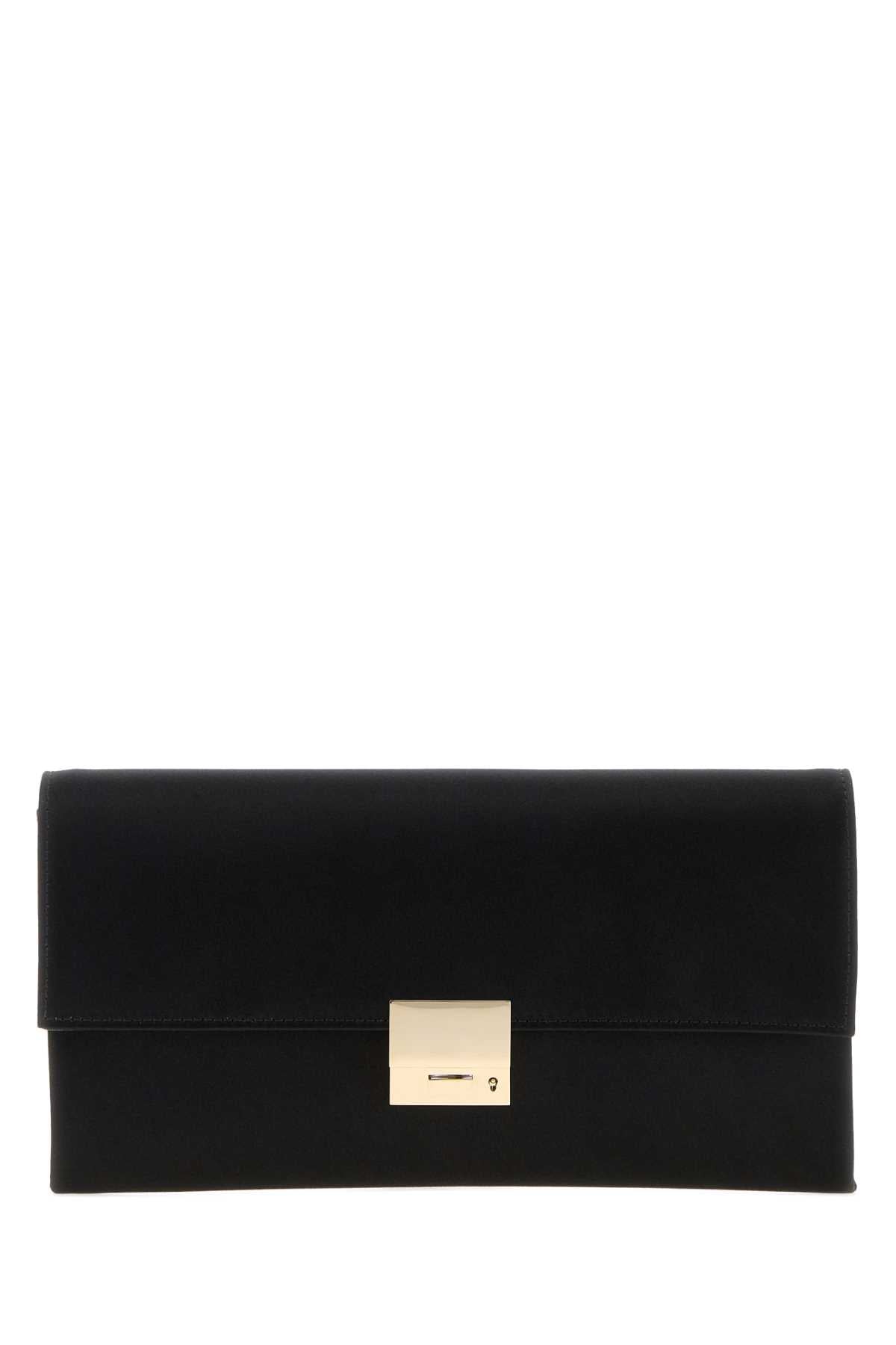 Tom Ford Women Black Satin Clutch