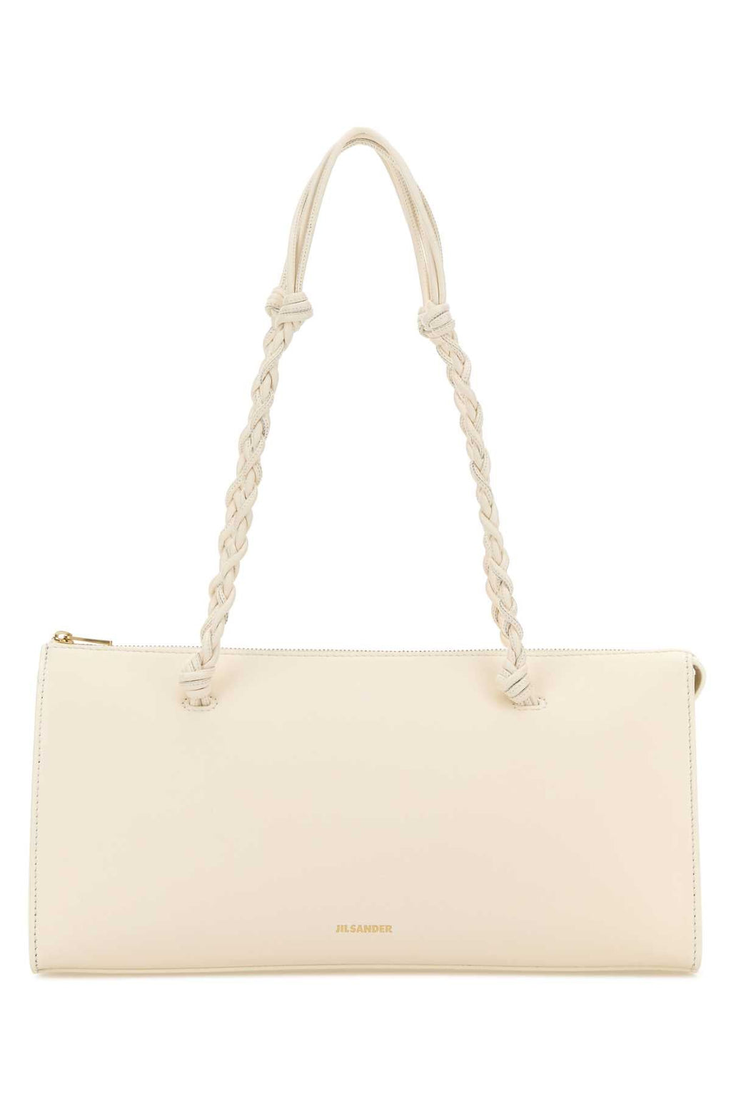 Jil Sander Women Ivory Leather Tangle Tent Shoulder Bag
