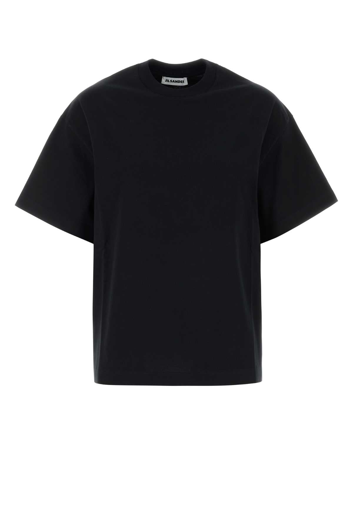 Jil Sander Women Black Cotton T-Shirt
