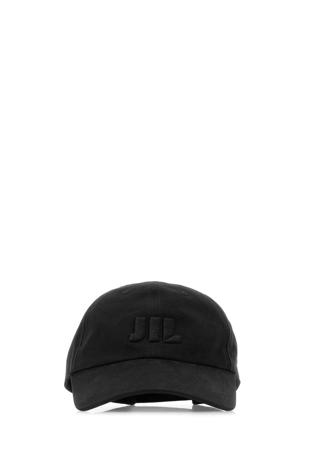 Jil Sander Men Black Twill Baseball Cap