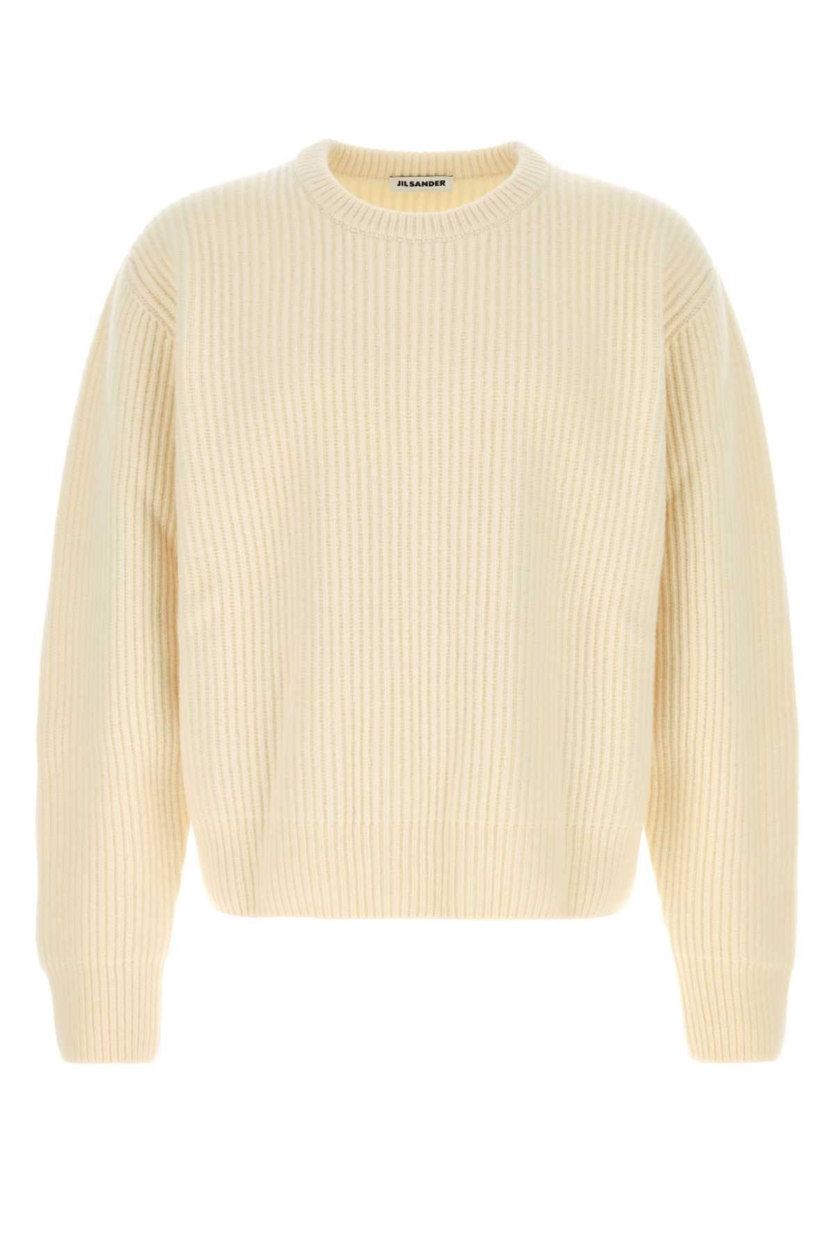 Jil Sander Men Cream Wool Sweater