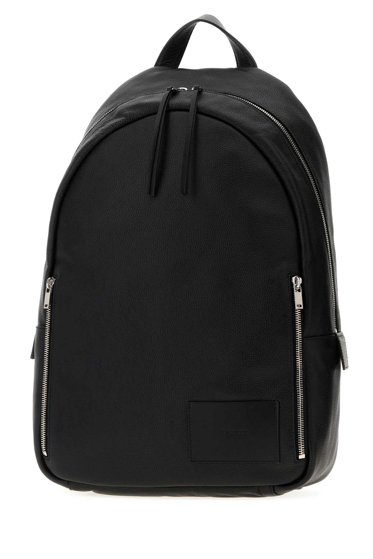 Jil Sander Men Black Leather Backpack