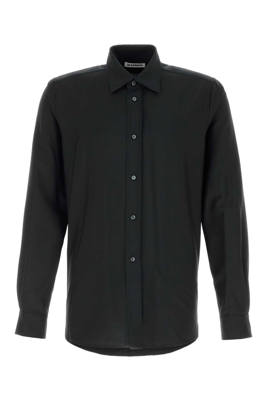 Jil Sander Men Black Wool Blend Shirt