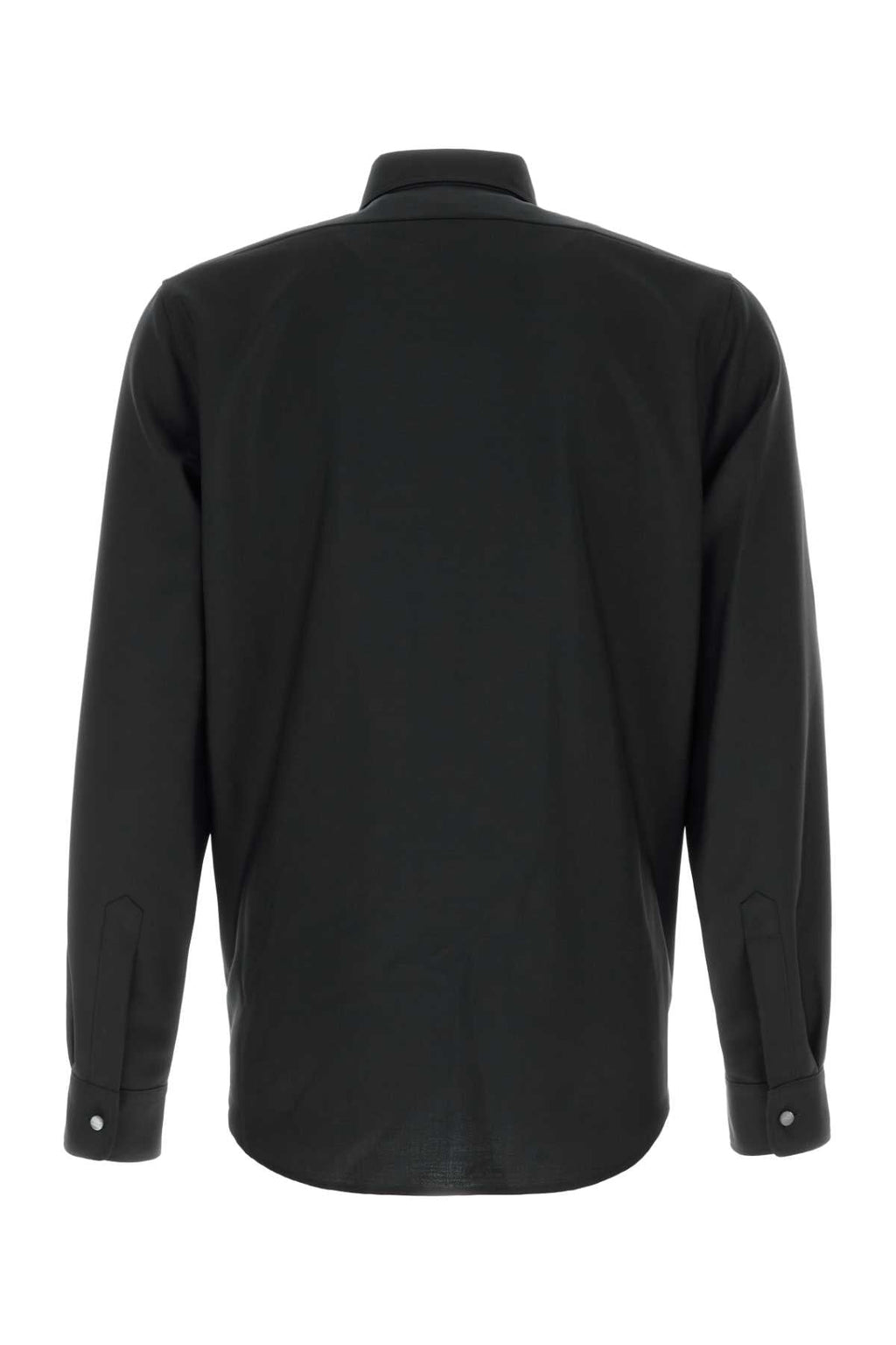 Jil Sander Men Black Wool Blend Shirt