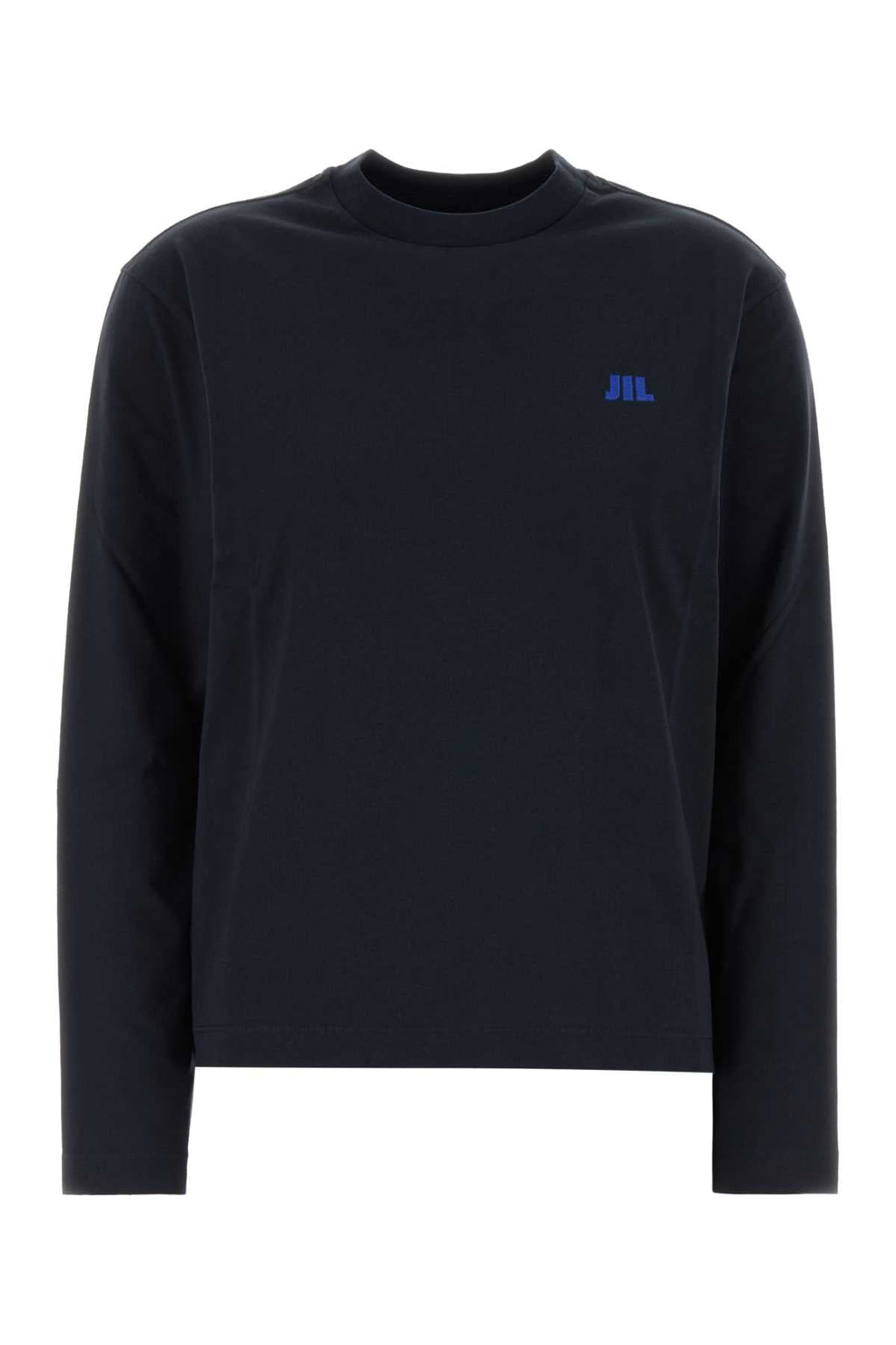 Jil Sander Women Midnight Blue Cotton T-Shirt