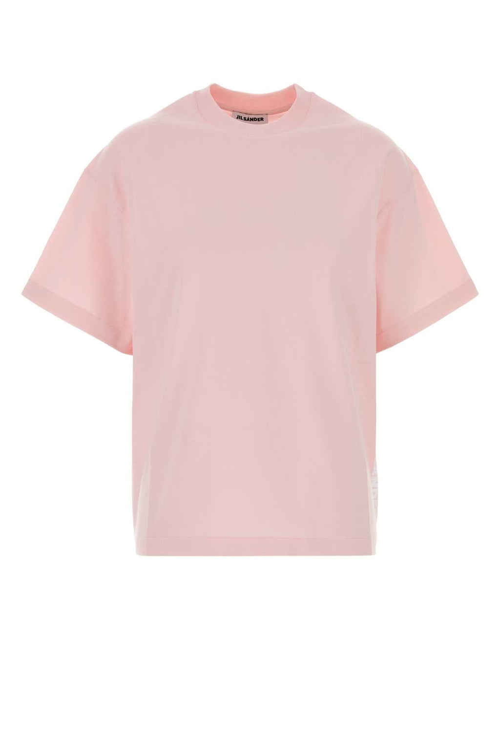 Jil Sander Women Pink Cotton T-Shirt