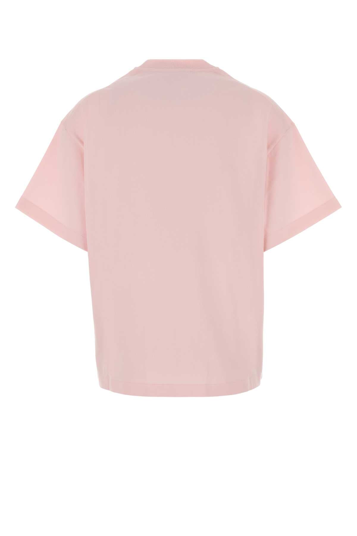 Jil Sander Women Pink Cotton T-Shirt