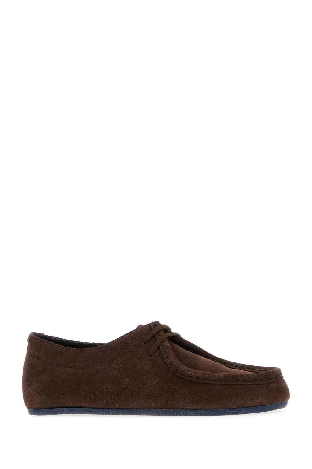 Jil Sander Women Brown Suede Hood Lace-Up Shoes