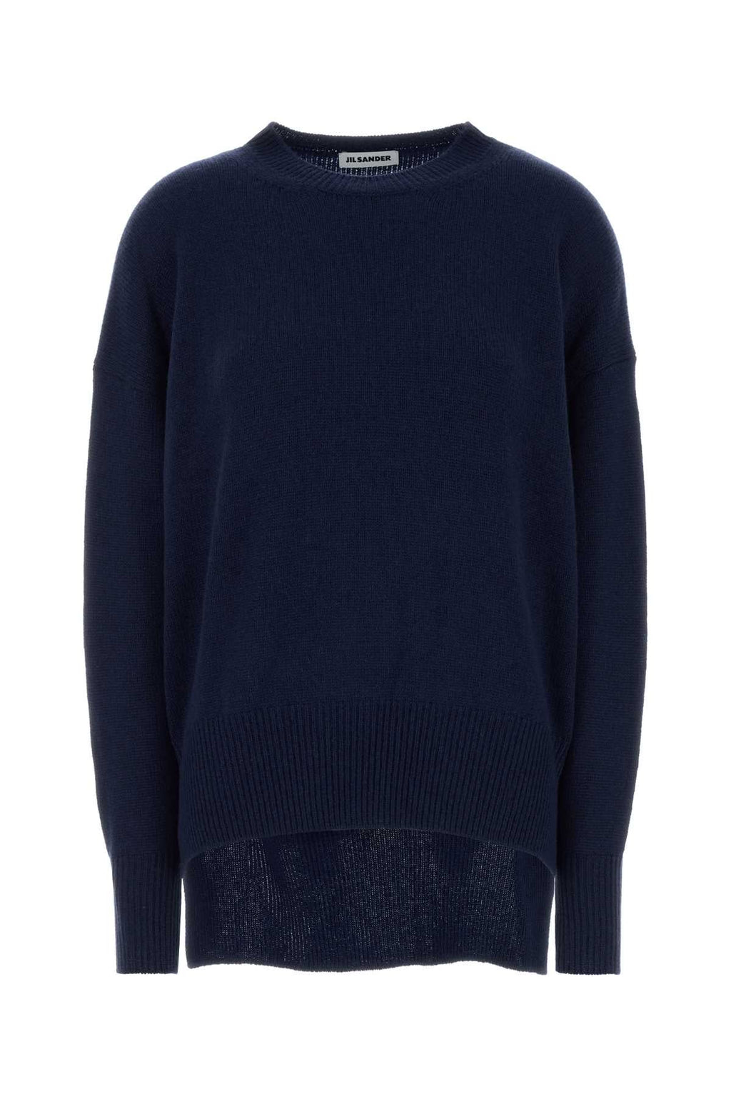 Jil Sander Women Navy Blue Cashmere Oversize Sweater