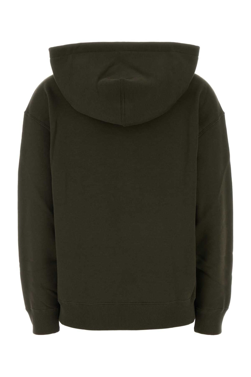 Jil Sander Women Olive Green Cotton Sweatshirt