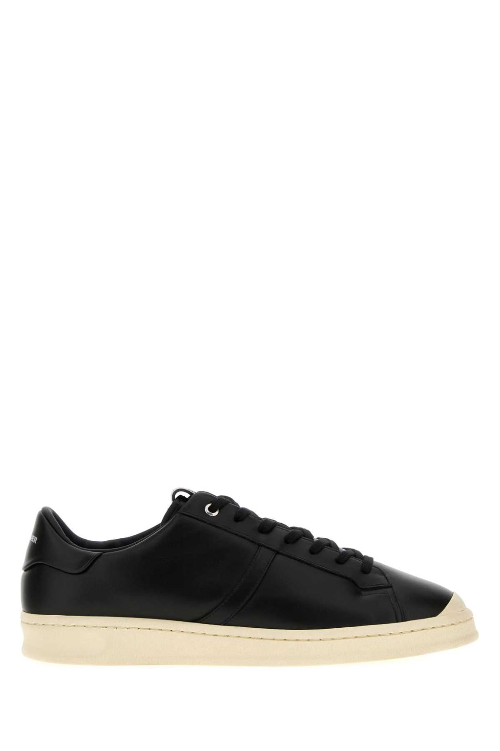 Jil Sander Men Black Leather Sneakers