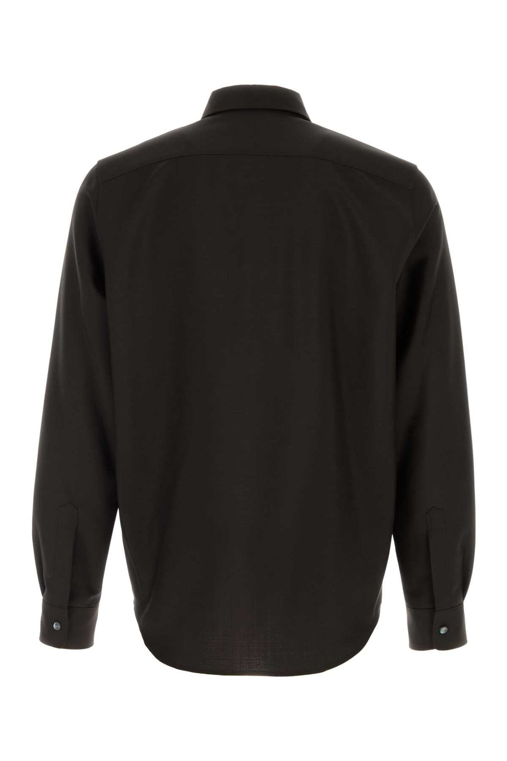 Jil Sander Men Chocolate Wool Blend Shirt