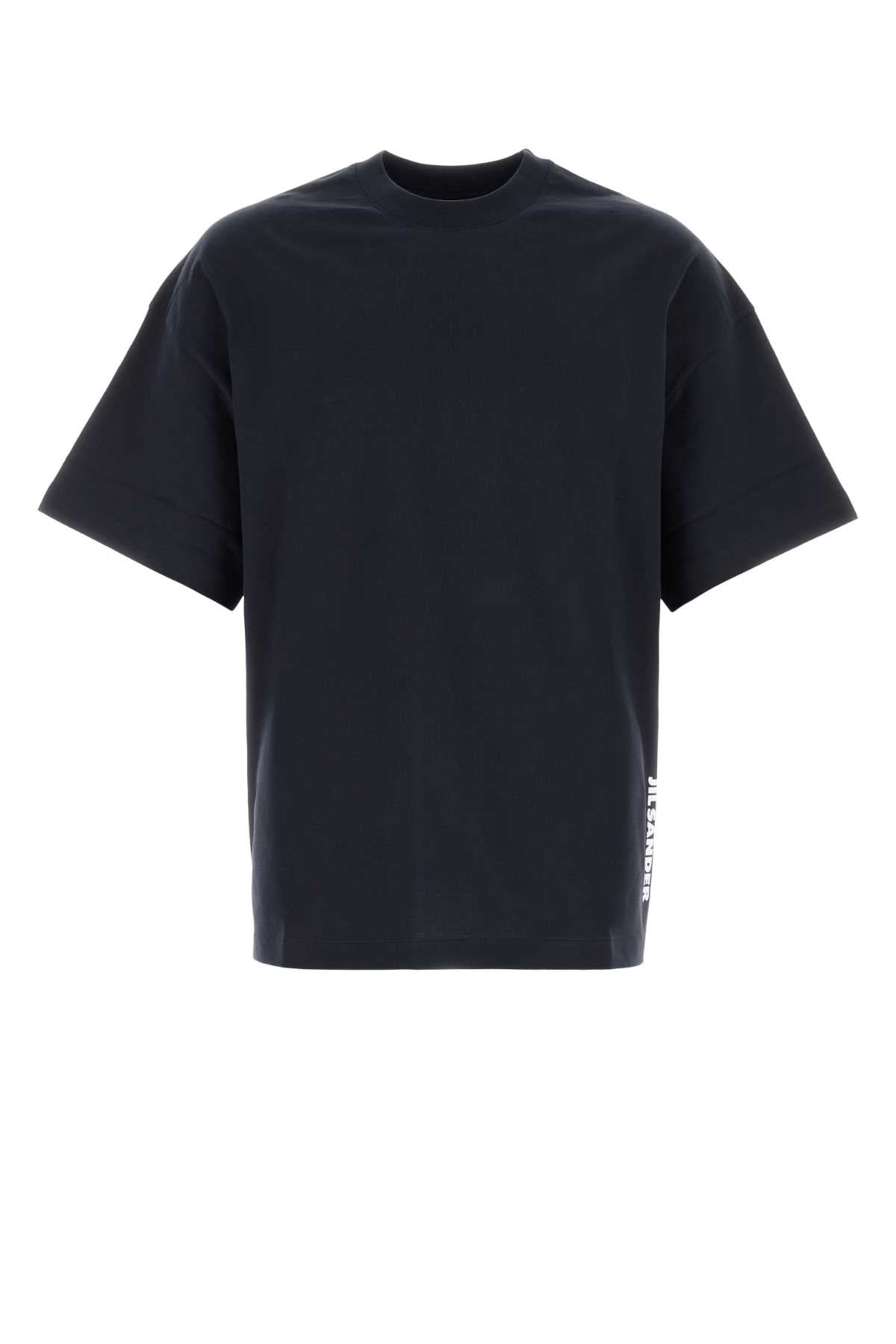 Jil Sander Men Midnight Blue Cotton T-Shirt