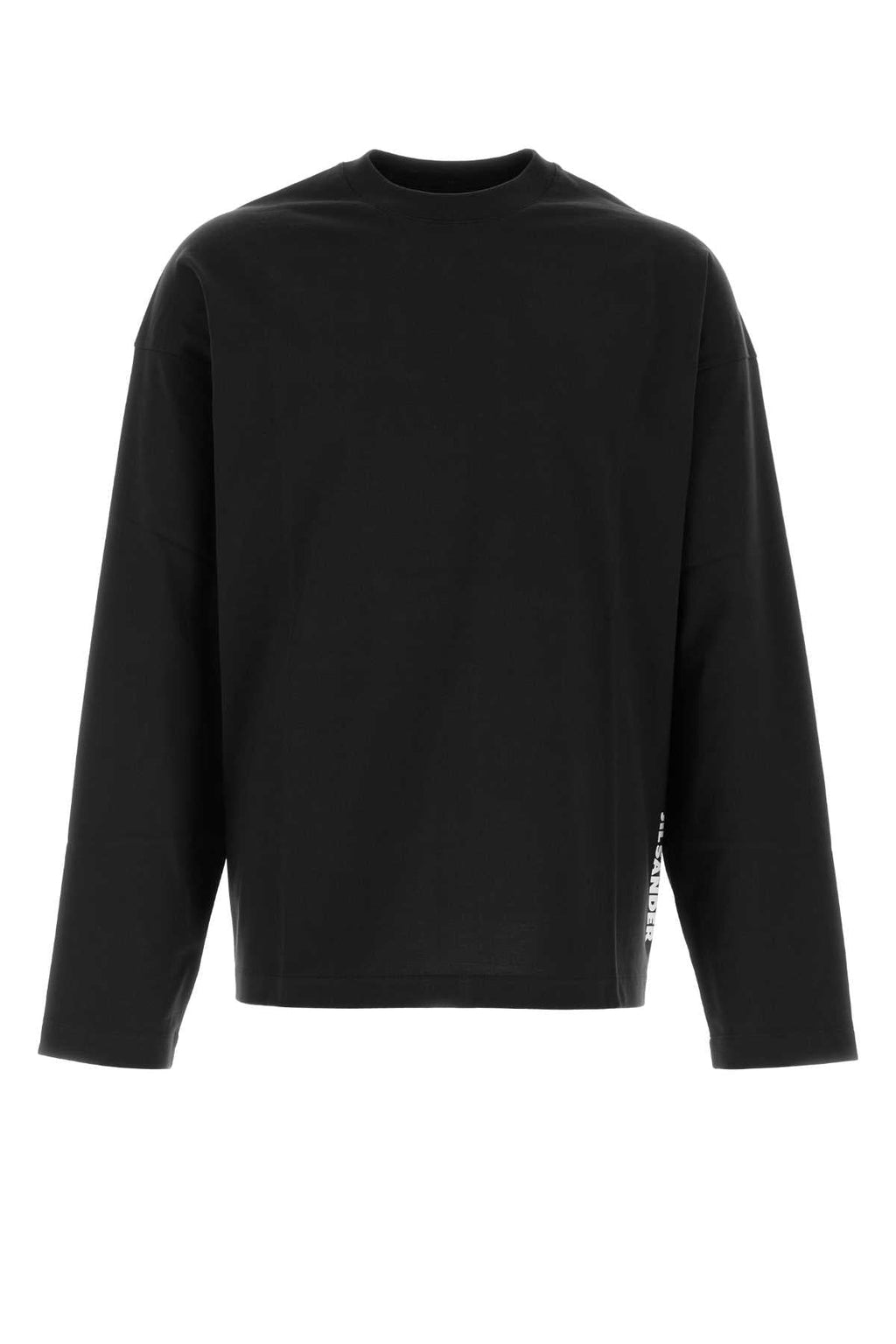 Jil Sander Men Black Cotton T-Shirt