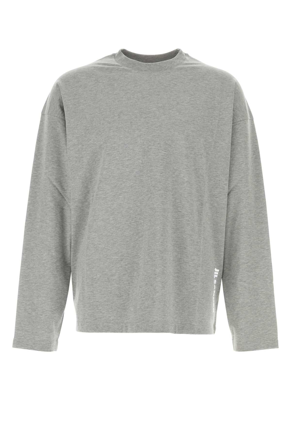 Jil Sander Men Grey Cotton T-Shirt