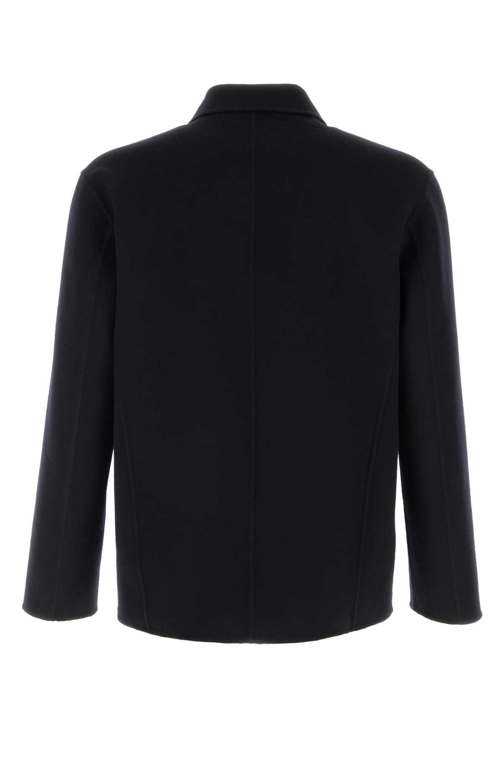 Jil Sander Men Midnight Blue Wool Blend Shirt