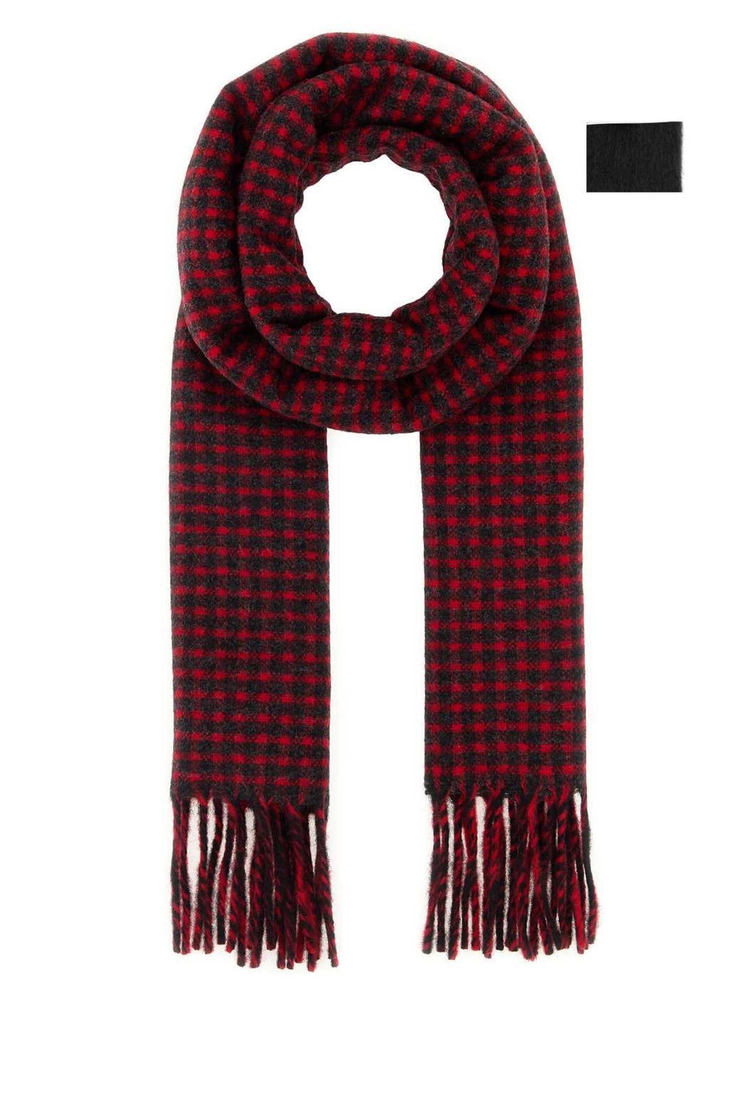 Jil Sander Men Embroidered Wool Scarf