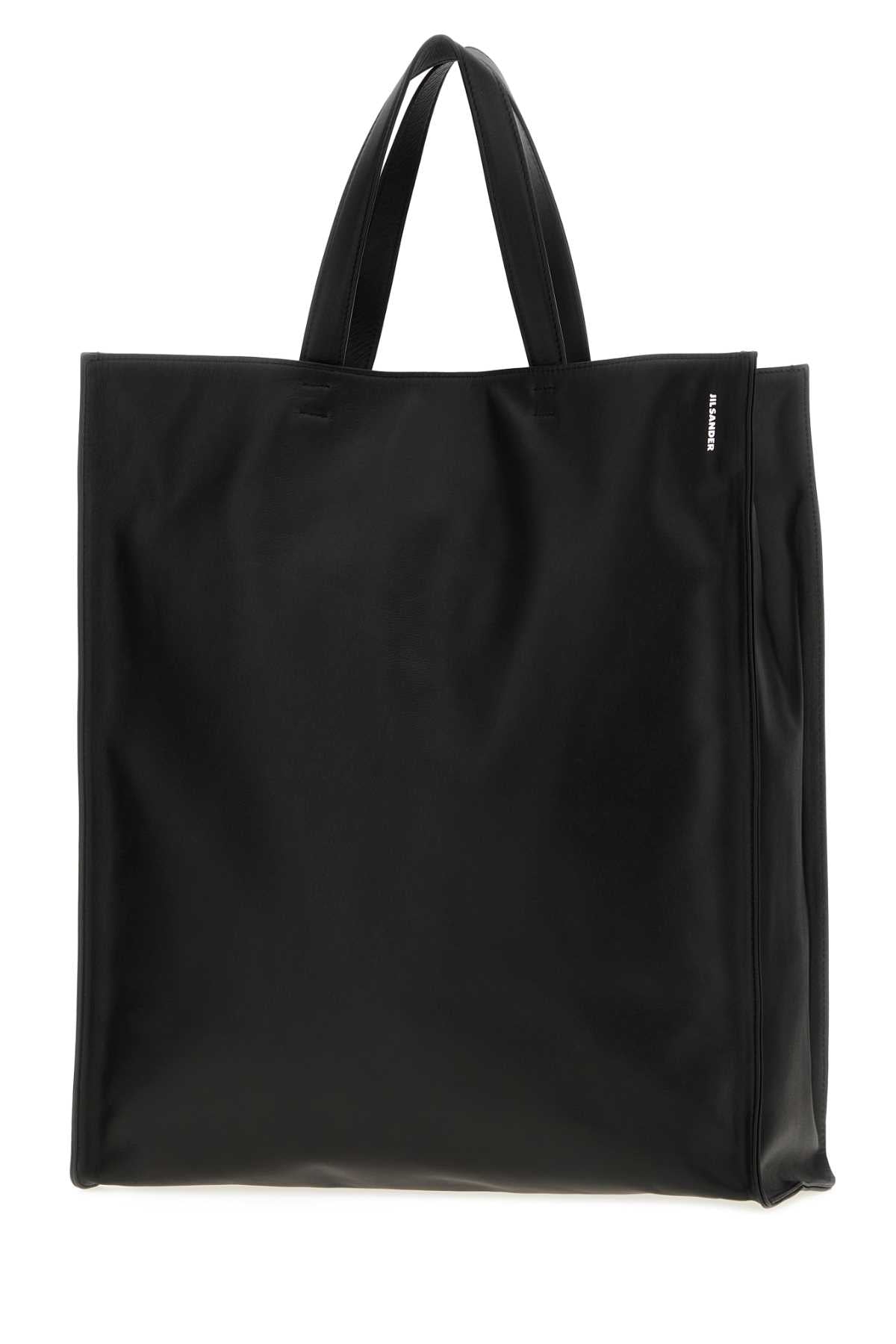Jil Sander Men Black Leather Light Shopping Bag
