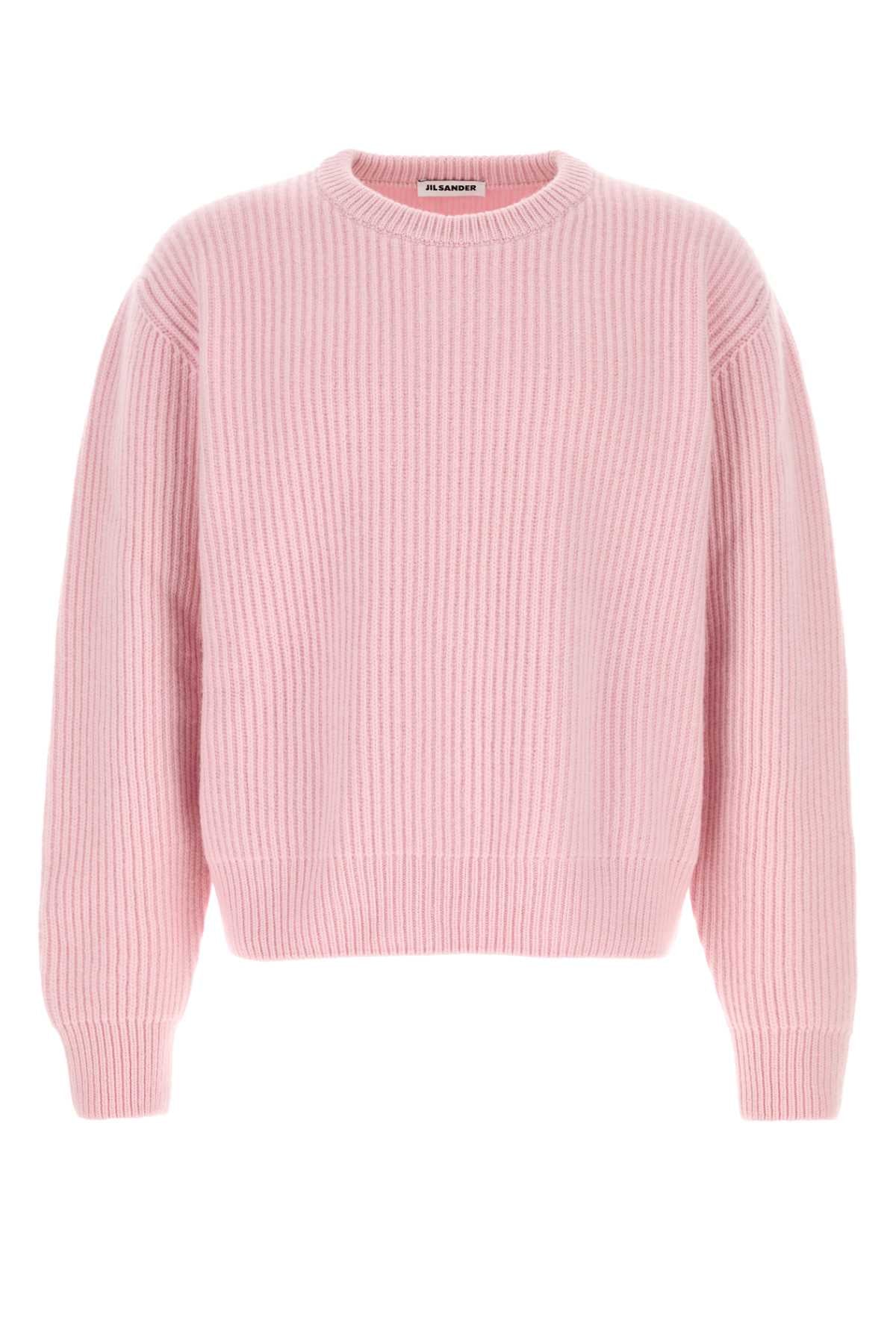 Jil Sander Men Pink Wool Sweater