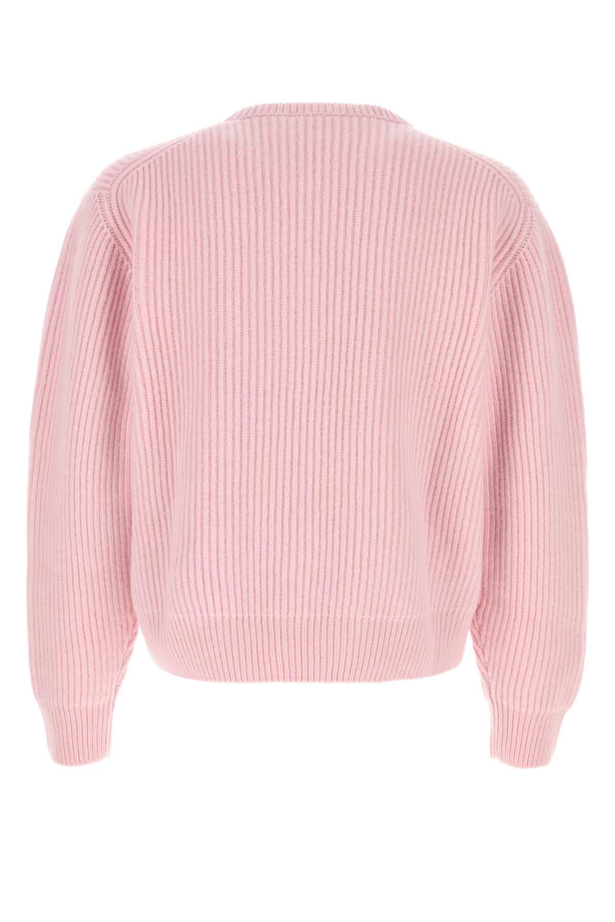 Jil Sander Men Pink Wool Sweater