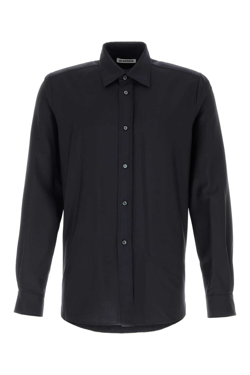 Jil Sander Men Midnight Blue Wool Blend Shirt