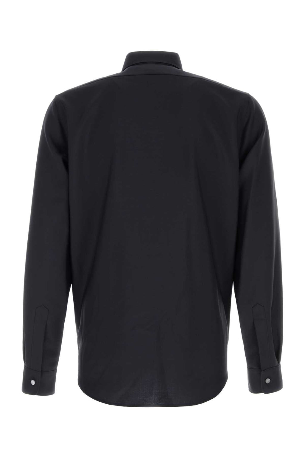 Jil Sander Men Midnight Blue Wool Blend Shirt