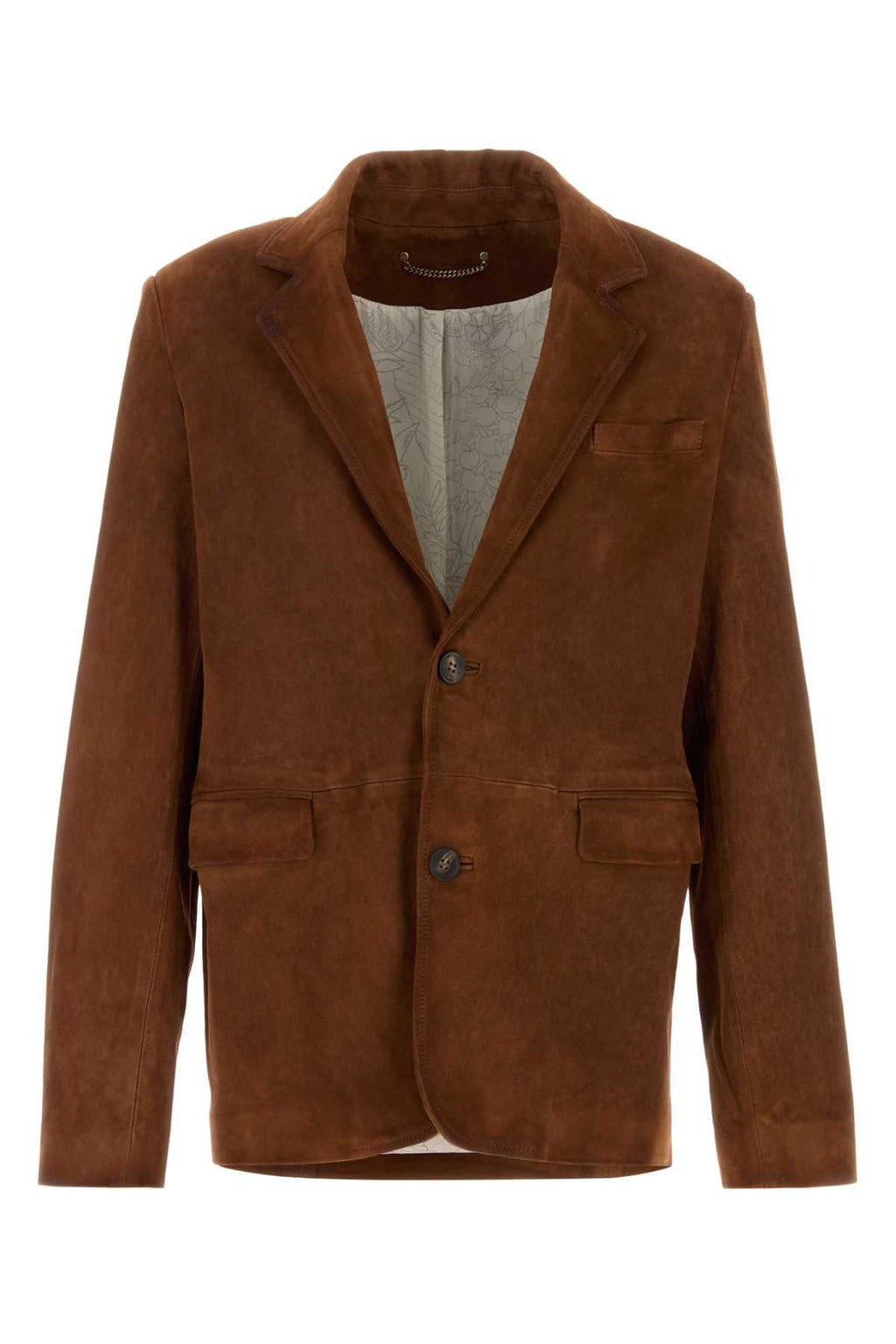 Golden Goose Deluxe Brand Men Brown Suede Robyn Blazer
