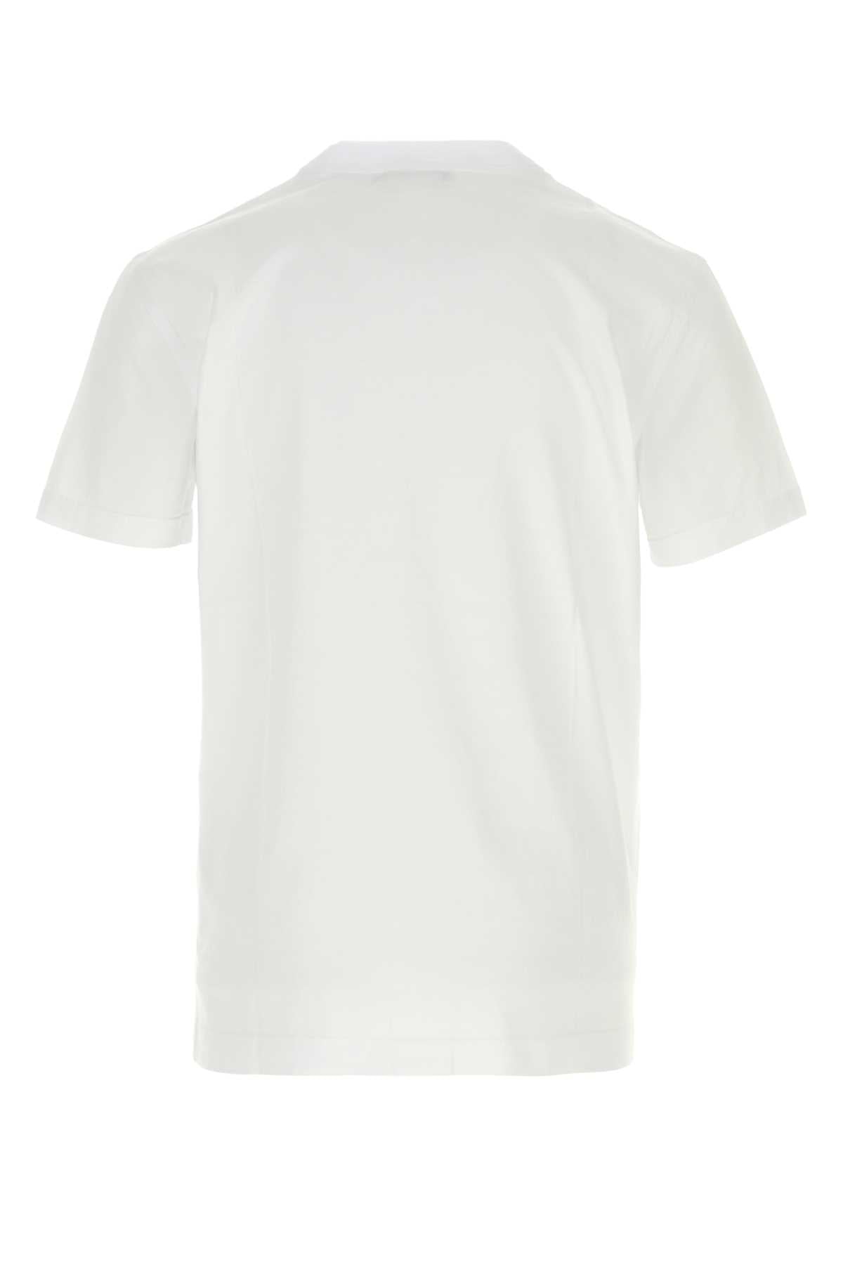 Dolce & Gabbana Men White Cotton T-Shirt