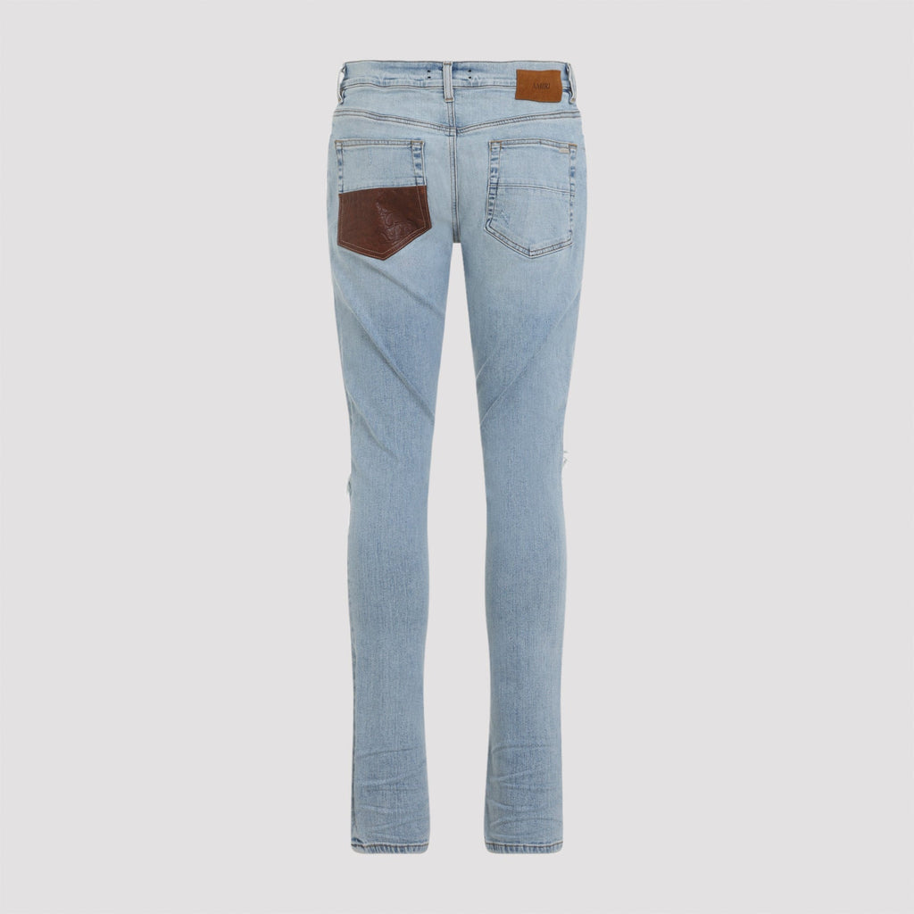 Amiri Crochet Leather Mx1 Jeans Men