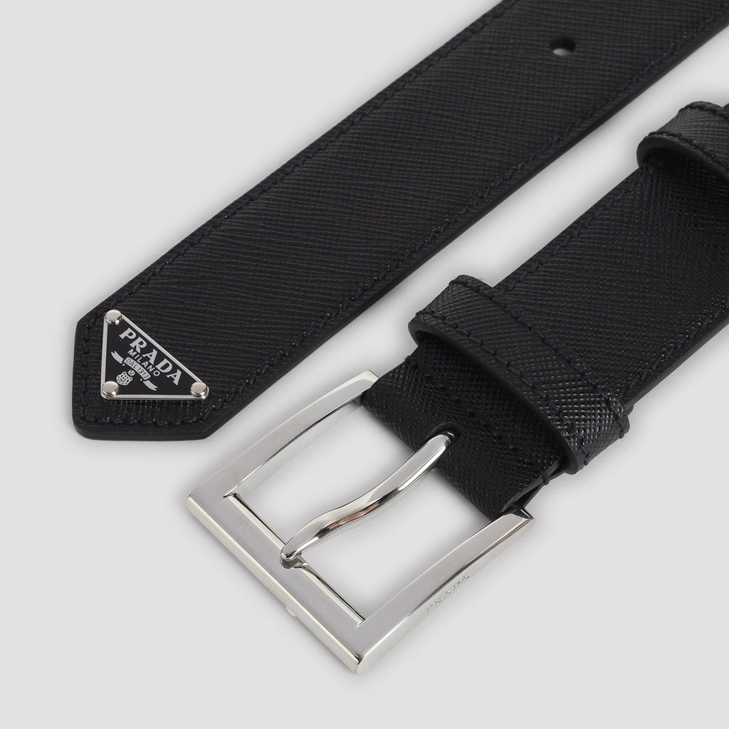 Prada Saffiano Leather Belt Men