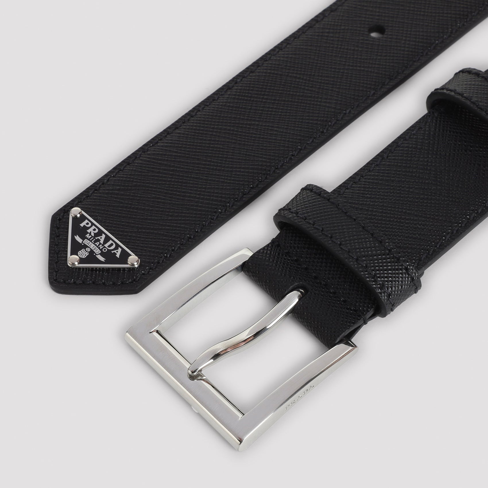 Prada Saffiano Leather Belt Men
