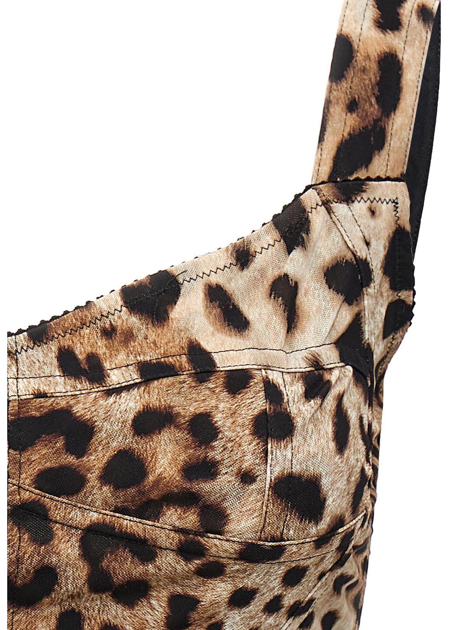 Dolce & Gabbana Women 'Leopardo' Bustier Top