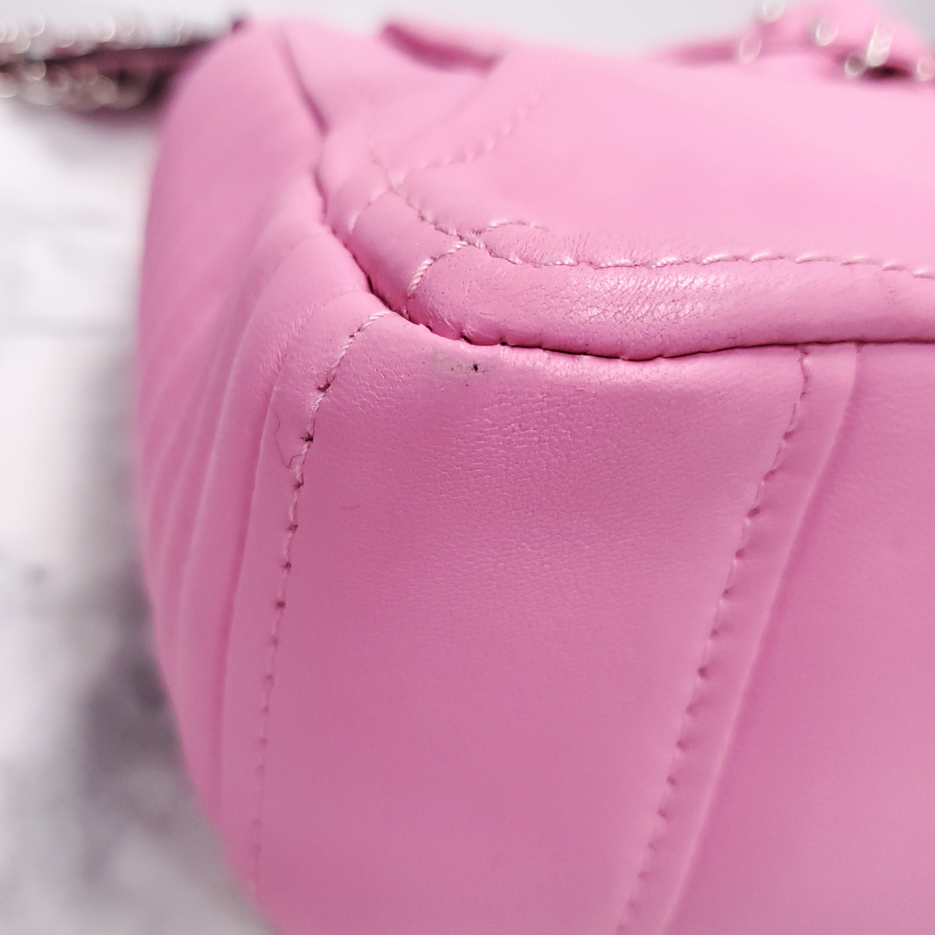 MOSCHINO PINK BIKER JACKET PIERCING SHOULDER BAG