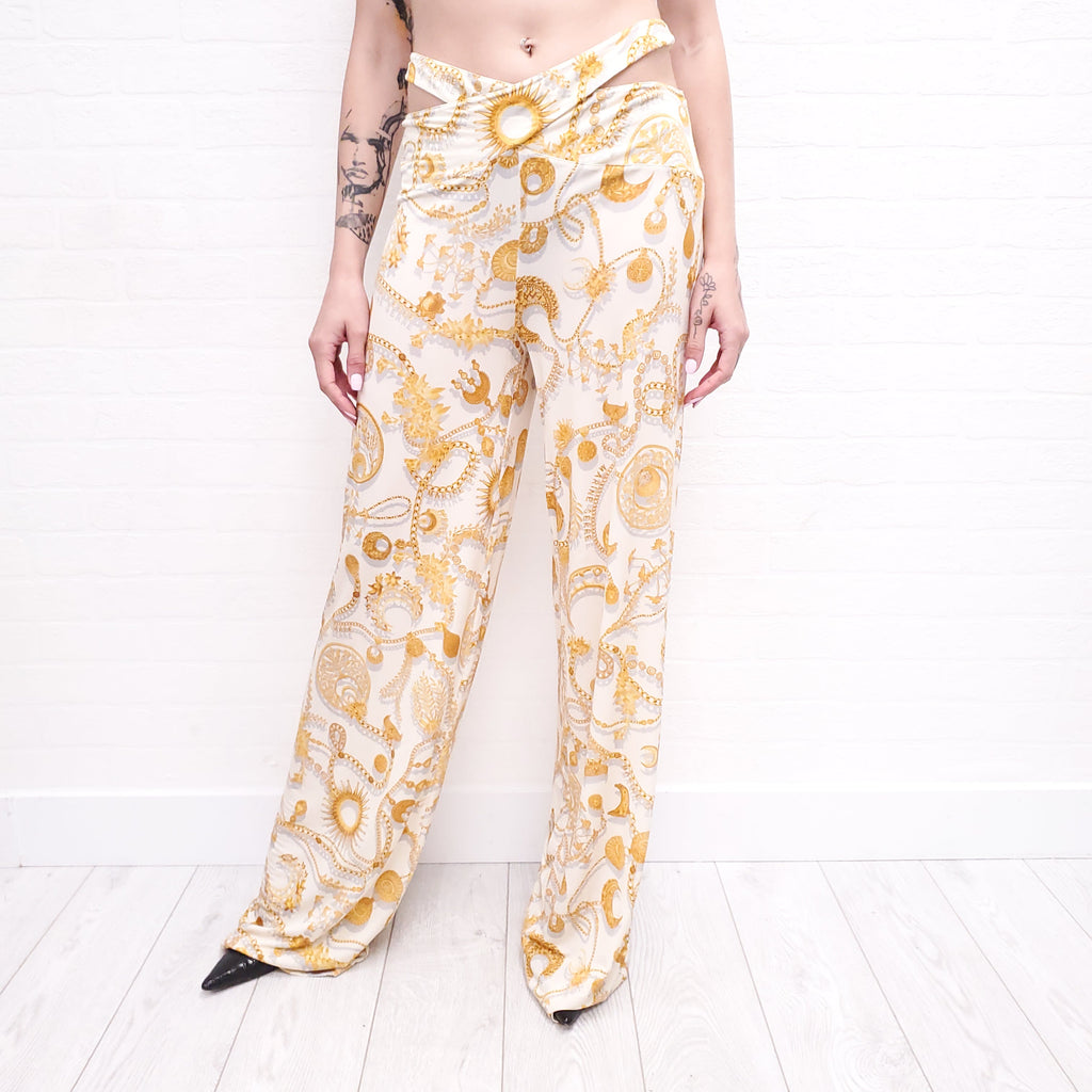 MARINE SERRE ORNAMENT JEWELRY PANTS - SIZE 40