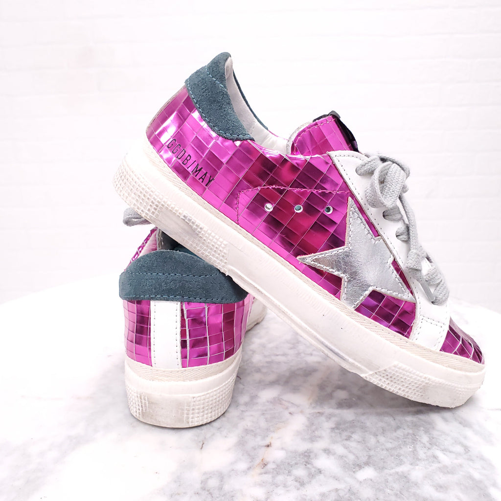 GOLDEN GOOSE PINK MAY SNEAKERS - SIZE 35