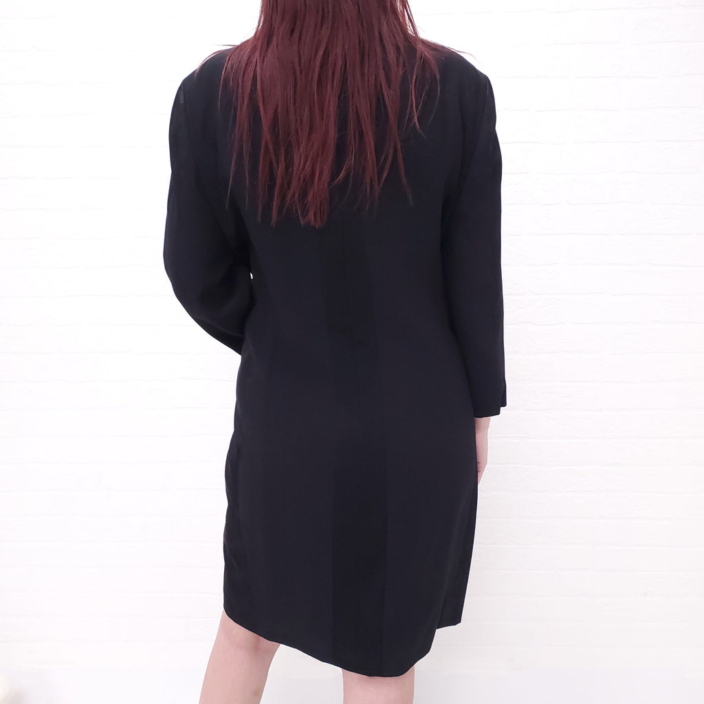 ALEXANDER MCQUEEN DRESS WITH SILVER DETAIL - SIZE 46