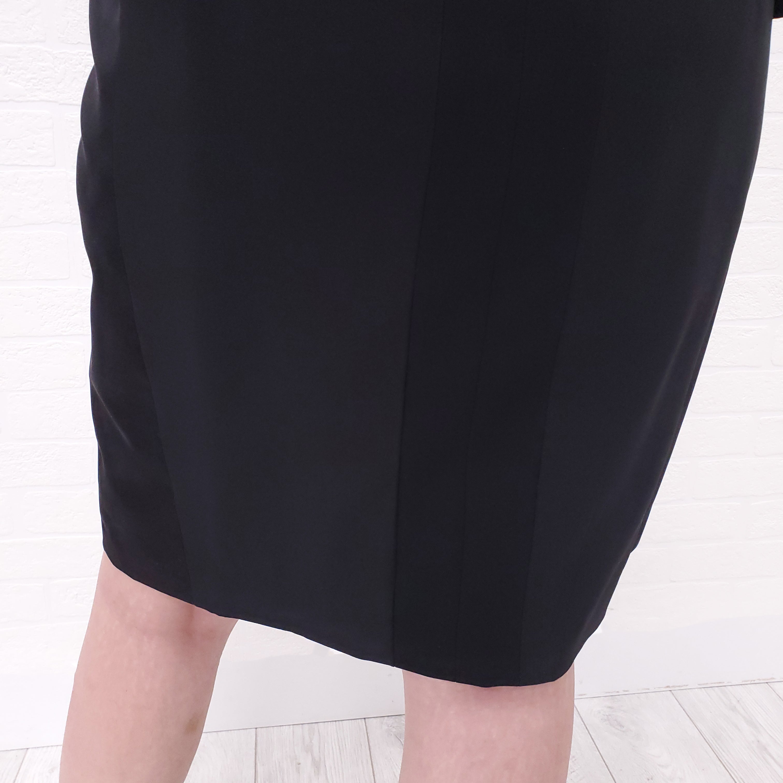ALEXANDER MCQUEEN DRESS WITH SILVER DETAIL - SIZE 46