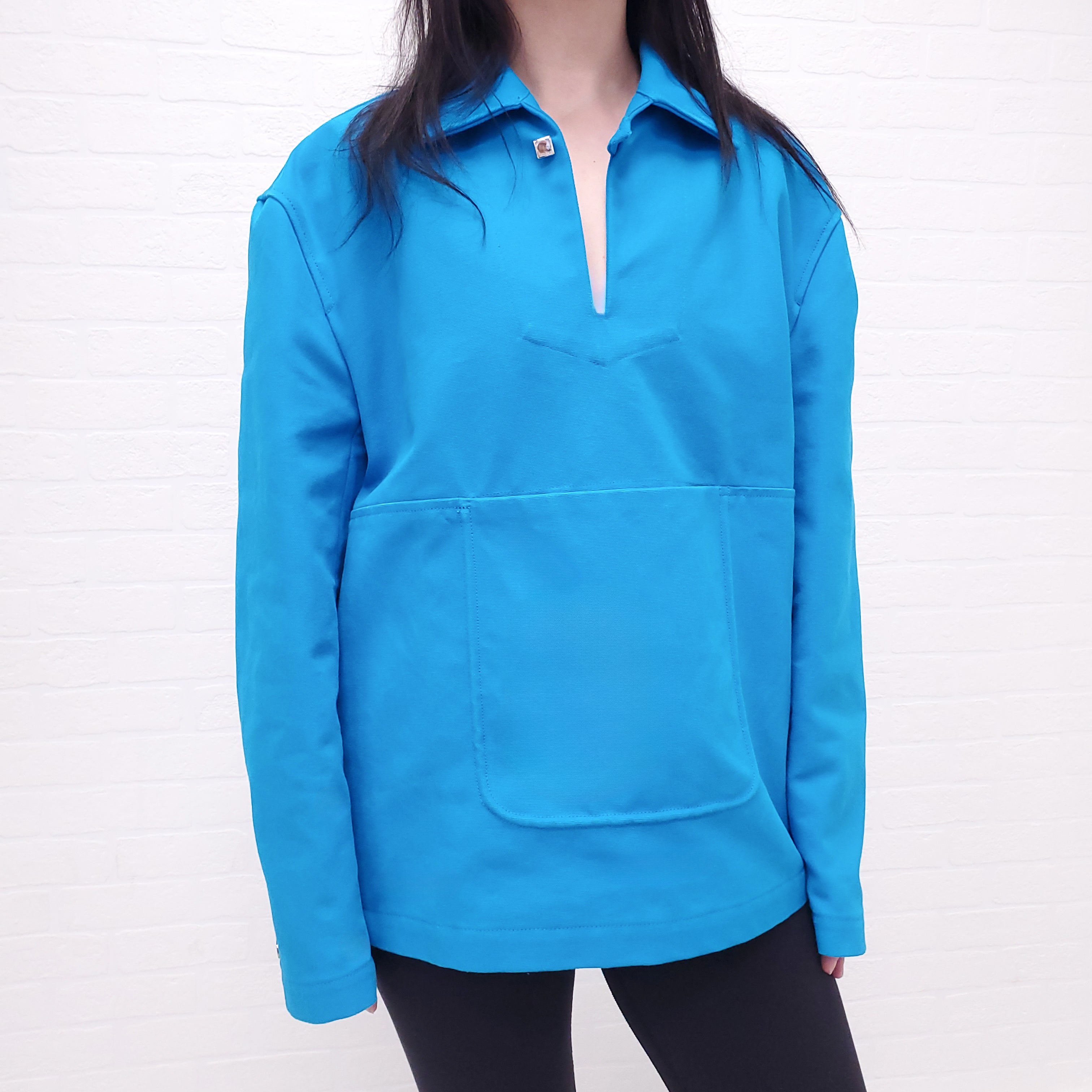 JACQUEMUS BLUE CANVAS JACKET - SIZE  S (MEN’S)